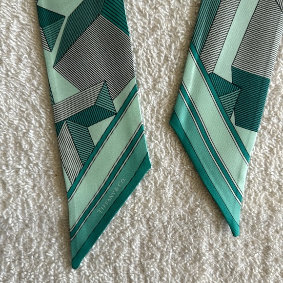 Tiffany & Co. Giant T Ribbon Scarf in Tiffany Blue - Picture 13 of 17